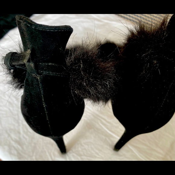 Zara high heels with furry straps, size 40 - Picture 4 of 4